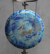 19” Titanium Blue Cosmo Handheld Gong - The Sound Healing Studio
