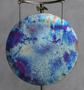 19” Titanium Blue Cosmo Handheld Gong - D#+20 - The Sound Healing Studio