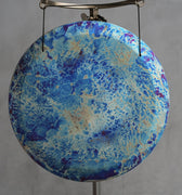 19” Titanium Blue Cosmo Handheld Gong - D#+5 - The Sound Healing Studio