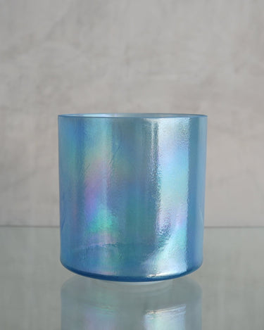 7" E+20 Indigo, white light aura gold, Platinum (Inside) Bowl - 118463 - The Sound Healing Studio