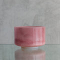 8" G - 5 Pink Himalayan Salt Frosted Inside 94206 - The Sound Healing Studio