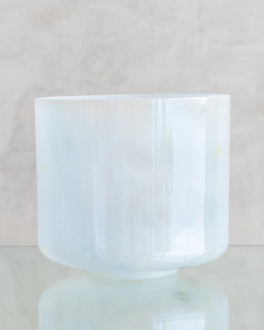 9" B - 35 Citrine Kyanite White Light Aura Gold Frosted Inside 120176 - The Sound Healing Studio