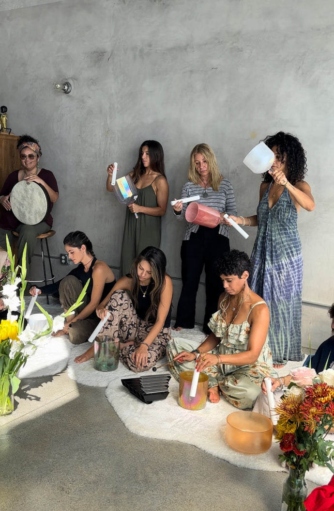 Sound Healing Training Topics - Explore Core Principles, Crystal Singing Bowls, Voice Healing, Music Theory, and Building a Sound Healing Kit at The Sound Healing Studio in Los Angeles