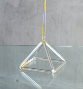 Crystal Tones 5” F# - 5 Lemon Aura Gold Pyramid - The Sound Healing Studio