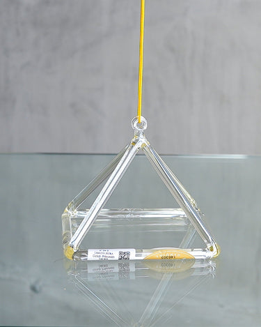 Crystal Tones 5” F# - 5 Lemon Aura Gold Pyramid - The Sound Healing Studio