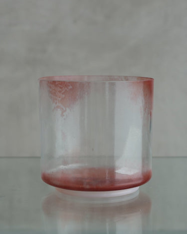 Crystal Tones 7" D# - 10 Ruby, White Light Aura Gold Morph Bowl 127750 - The Sound Healing Studio