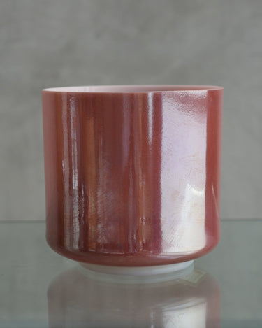 Crystal Tones 8" D# - 35 Rose Quartz, Palladium Bowl - The Sound Healing Studio