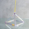 Crystal Tones 8" E0 Violet Flame Aura Pyramid - The Sound Healing Studio