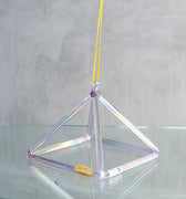 Crystal Tones 8" E0 Violet Flame Aura Pyramid - The Sound Healing Studio