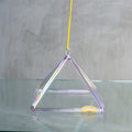 Crystal Tones 8" E0 Violet Flame Aura Pyramid - The Sound Healing Studio