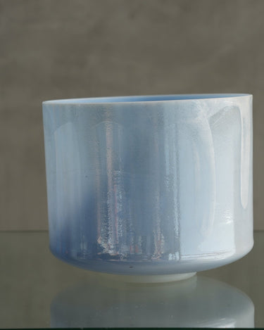 Crystal Tones 9'' C - 30 Larimar, White Light Angel Gold Bowl 123928 - The Sound Healing Studio