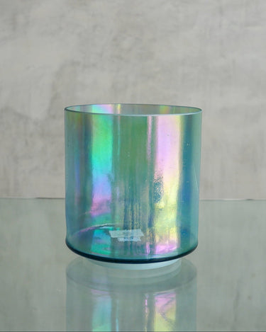 Crystal Tones Alchemy Bowl 6" F0 Chrysoprase, Platinum (Inside) - 139735 - The Sound Healing Studio