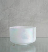Crystal Tones Alchemy Bowl 9" E0 Great Salt Lake Salt, Platinum - 143233 - The Sound Healing Studio