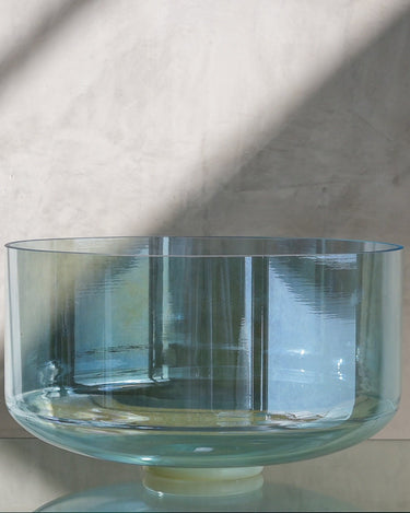 Crystal Tones Alchemy Bowl Super Grade 16" C# - 5 Aqua Aura Gold 11713 - The Sound Healing Studio