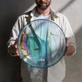 Crystal Tones Alchemy Bowl Super Grade 16" C# - 5 Aqua Aura Gold 11713 - The Sound Healing Studio