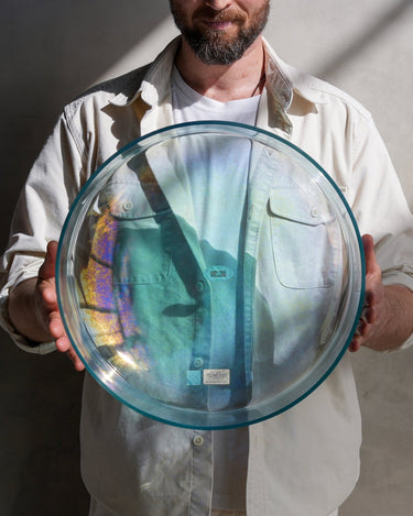 Crystal Tones Alchemy Bowl Super Grade 16" C# - 5 Aqua Aura Gold 11713 - The Sound Healing Studio