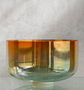 Crystal Tones Super Grade Alchemy Bowl 16" B0 Grandmother, Aqua Aura Gold (Base) 135830 - The Sound Healing Studio