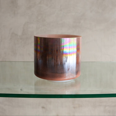 Crystal Tones Alchemy Bowl 7" F#-15 Sedona Red Rock, Platinum (Rim) - 156644