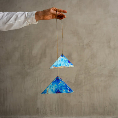 Grotta Sonora Titanium Triangle Gong Pairing