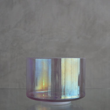 Crystal Tones Alchemy Bowl- 8" C-20 Violet Flame Aura 156440