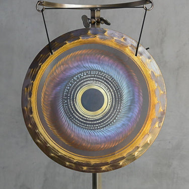 15″ Nickel Silver Handheld Gong - D0