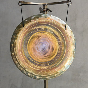 15″ Nickel Silver Handheld Gong - C#0