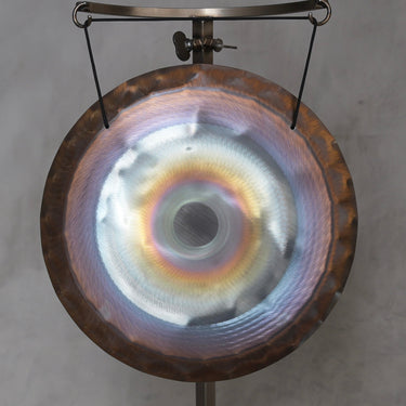 Grotta Sonora 15″ Nickel Silver Handheld Gong - G-45 190Hz