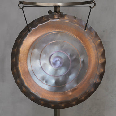 Grotta Sonora 15″ Nickel Silver Handheld Gong - F+30 177Hz