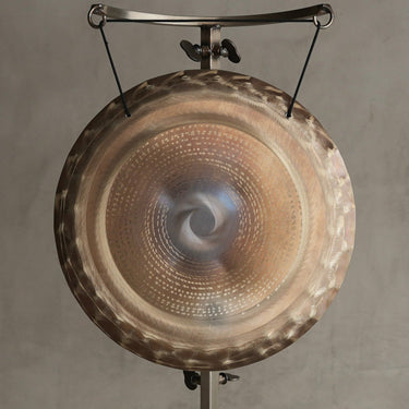 Grotta Sonora 15″ Nickel Silver Handheld Gong C-45 127hz | 150008