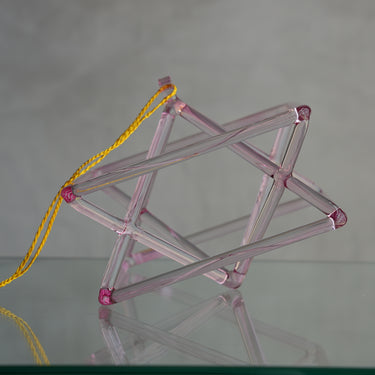 9" F-10 Pink Aura Gold double pyramid 126180