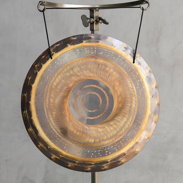 15″ Nickel Silver Handheld Gong - E+35