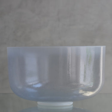 Crystal Tones Alchemy Bowl 12" F+15 Androgynous Indium, Frosted Rim Inside - 147310