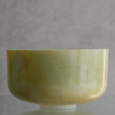 Crystal Tones Alchemy Bowl 12" C+15 Frankincense, Ocean Gold (Inside) Frosted Inside - 145958