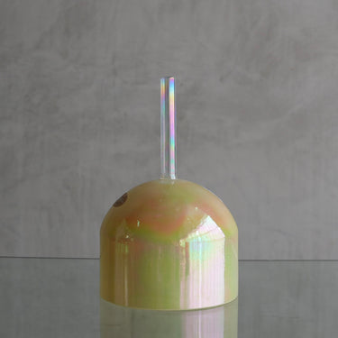 Crystal Tones Alchemy Bowl 7" F#-10 Frankincense, Platinum, Frosted Inside, Practitioner 155116