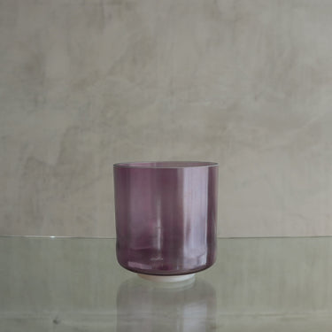 Crystal Tones Alchemy Bowl- 6"' A+15 Lavender Aura Gold