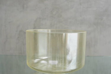 Crystal Tones Alchemy Bowl 10" C+5 Tesseract Salt, Lemon Aura Gold - 143004 - The Sound Healing Studio