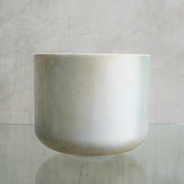 Crystal Tones Alchemy Bowl 10''A#+50 Indium Chief, platinum (inside) Bowl - 117934 - The Sound Healing Studio