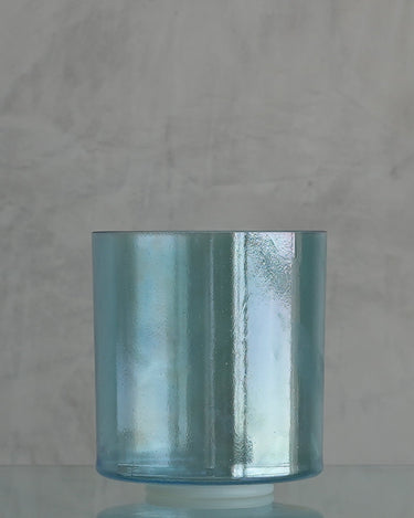 Crystal Tones Alchemy Bowl 8" D - 20 Aqua Aura Gold Bowl - 126373 - The Sound Healing Studio