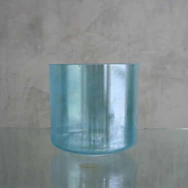 Crystal Tones Alchemy Bowl 9'' B+40 Tesseract Salt, Aqua Aura Gold Bowl - 115662 - The Sound Healing Studio