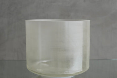 Crystal Tones Alchemy Bowl 9" C - 10 Great Salt Lake Salt, Lemon Aura Gold - 143715 - The Sound Healing Studio