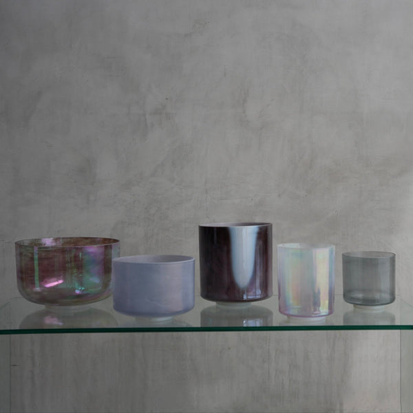 Crystal Tones Moldavite Platinum 9インチ crystal-tones-alchemy-bowls-