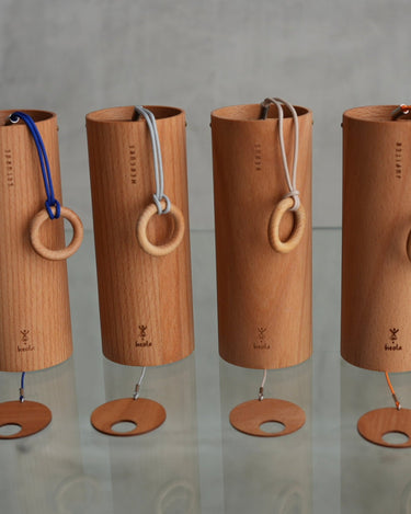Heola Planetary Meditation Wind Chimes – Beech Set of Four Tuned to 432 Hz - The Sound Healing Studio