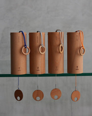 Heola Planetary Meditation Wind Chimes – Beech Set of Four Tuned to 432 Hz - The Sound Healing Studio