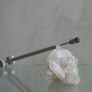 Tuner – “Otto 32” + Gem Foot Attachment Amethyst - “15mm” - The Sound Healing Studio